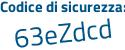 Il Codice di sicurezza è 783c345 il tutto attaccato senza spazi