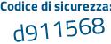 Il Codice di sicurezza è 1d85e12 il tutto attaccato senza spazi