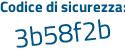 Il Codice di sicurezza è 5c segue 33437 il tutto attaccato senza spazi