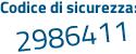 Il Codice di sicurezza è 52 segue b438b il tutto attaccato senza spazi