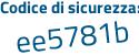 Il Codice di sicurezza è ecdf965 il tutto attaccato senza spazi
