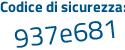 Il Codice di sicurezza è 54Zcfdb il tutto attaccato senza spazi
