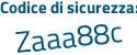 Il Codice di sicurezza è 16 poi bZdf5 il tutto attaccato senza spazi