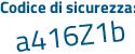 Il Codice di sicurezza è cd9252b il tutto attaccato senza spazi