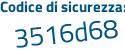 Il Codice di sicurezza è c23Z4 poi 4Z il tutto attaccato senza spazi