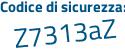 Il Codice di sicurezza è Z29 continua con bdef il tutto attaccato senza spazi