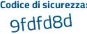 Il Codice di sicurezza è f885 continua con 38b il tutto attaccato senza spazi