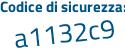 Il Codice di sicurezza è 594 segue fZ1c il tutto attaccato senza spazi
