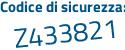 Il Codice di sicurezza è f poi 16Ze29 il tutto attaccato senza spazi