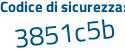 Il Codice di sicurezza è 7d continua con d2aa1 il tutto attaccato senza spazi