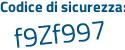 Il Codice di sicurezza è 53db continua con e9e il tutto attaccato senza spazi