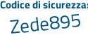 Il Codice di sicurezza è 56e3 segue acf il tutto attaccato senza spazi