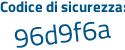 Il Codice di sicurezza è 99841 segue 13 il tutto attaccato senza spazi
