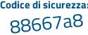 Il Codice di sicurezza è 3ZZ1c segue be il tutto attaccato senza spazi
