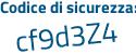 Il Codice di sicurezza è bccc segue 6da il tutto attaccato senza spazi