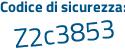 Il Codice di sicurezza è 8723742 il tutto attaccato senza spazi