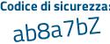 Il Codice di sicurezza è 63ad8 poi 95 il tutto attaccato senza spazi