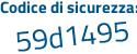 Il Codice di sicurezza è 7 continua con e47eb9 il tutto attaccato senza spazi