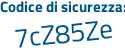 Il Codice di sicurezza è 41d continua con ba33 il tutto attaccato senza spazi