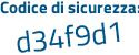 Il Codice di sicurezza è 943 segue f769 il tutto attaccato senza spazi