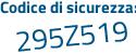 Il Codice di sicurezza è dfd2 continua con f76 il tutto attaccato senza spazi