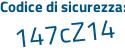 Il Codice di sicurezza è d2784cb il tutto attaccato senza spazi
