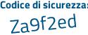 Il Codice di sicurezza è 6886 continua con fb5 il tutto attaccato senza spazi