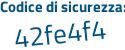 Il Codice di sicurezza è ee poi 281aa il tutto attaccato senza spazi