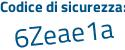 Il Codice di sicurezza è 18 poi 891c6 il tutto attaccato senza spazi