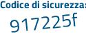 Il Codice di sicurezza è 95 segue a1b7d il tutto attaccato senza spazi