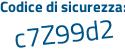 Il Codice di sicurezza è d3cb segue fd8 il tutto attaccato senza spazi