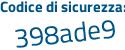 Il Codice di sicurezza è ec561cd il tutto attaccato senza spazi