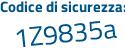 Il Codice di sicurezza è eeZ continua con 71dd il tutto attaccato senza spazi