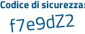 Il Codice di sicurezza è bb segue 196cc il tutto attaccato senza spazi