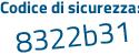 Il Codice di sicurezza è 8a8 poi eZ1d il tutto attaccato senza spazi