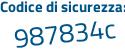 Il Codice di sicurezza è 7d54 poi 97b il tutto attaccato senza spazi