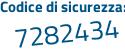 Il Codice di sicurezza è b5a48d6 il tutto attaccato senza spazi