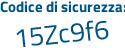Il Codice di sicurezza è 7359 segue c66 il tutto attaccato senza spazi