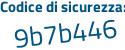 Il Codice di sicurezza è b continua con 2bcb64 il tutto attaccato senza spazi