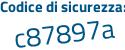 Il Codice di sicurezza è 15b8 poi 669 il tutto attaccato senza spazi