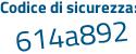 Il Codice di sicurezza è c9eea continua con 6Z il tutto attaccato senza spazi