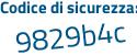 Il Codice di sicurezza è e64 continua con 4e81 il tutto attaccato senza spazi