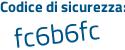 Il Codice di sicurezza è 6876c poi 3e il tutto attaccato senza spazi