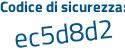 Il Codice di sicurezza è bbbb segue 637 il tutto attaccato senza spazi