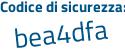 Il Codice di sicurezza è 43a47 segue d9 il tutto attaccato senza spazi