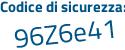 Il Codice di sicurezza è 974b continua con 653 il tutto attaccato senza spazi