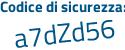 Il Codice di sicurezza è ZZd42 poi d1 il tutto attaccato senza spazi