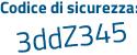Il Codice di sicurezza è 937ZZa6 il tutto attaccato senza spazi