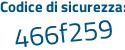 Il Codice di sicurezza è b8b21 poi b7 il tutto attaccato senza spazi