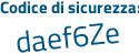 Il Codice di sicurezza è 2fdc continua con 58f il tutto attaccato senza spazi